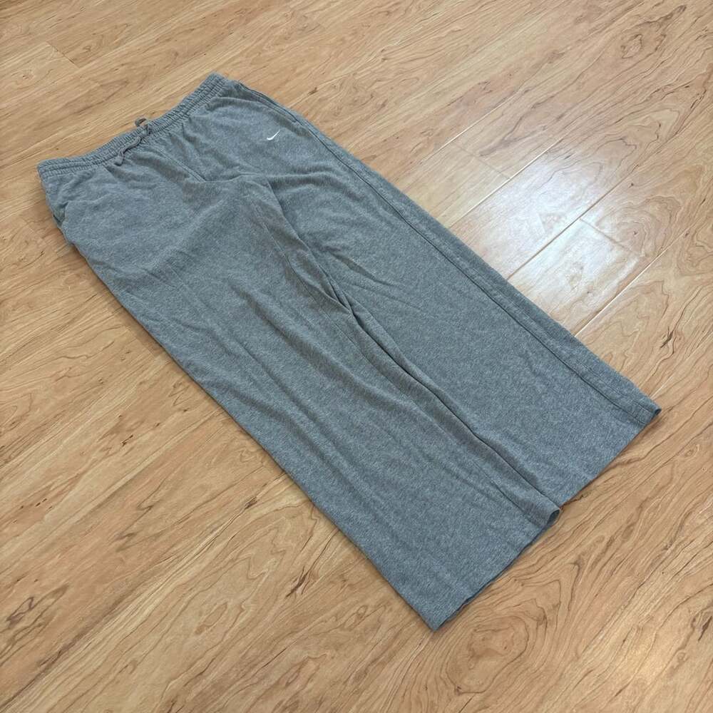 Nike Gray Cotton Drawstring Lounge Sweatpants Size M